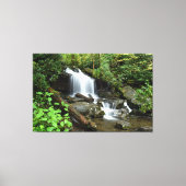 Cascade in Smoky Mountain National Park Canvas Afdruk (Voorkant)