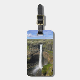 Cascade Islande personnalisée - étiquette bagage