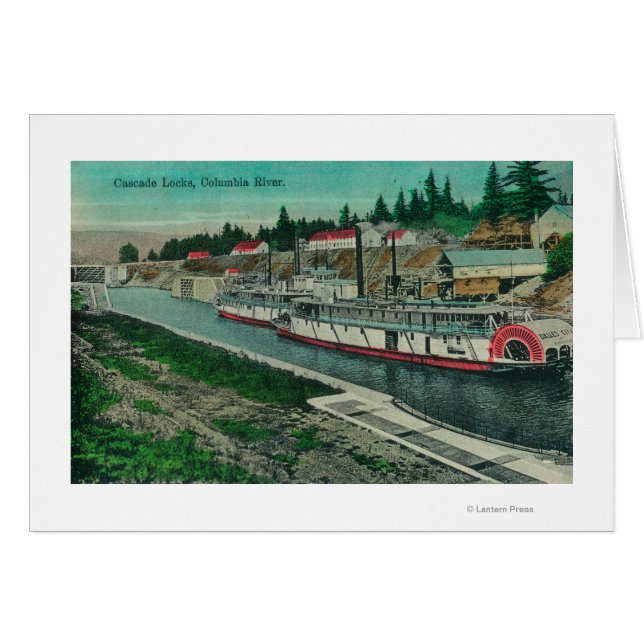 Cascade Locks op de Columbia (Voorkant Horizontaal)