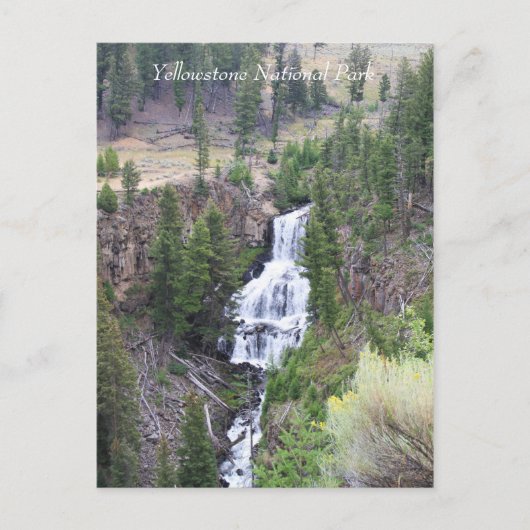 Cascade, parc national Yellowstone, carte postale (Devant)