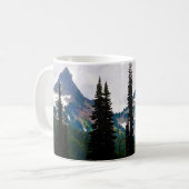 Cascade Peaks Watercolor Café Mug (Devant gauche)
