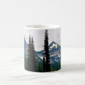 Cascade Peaks Watercolor Café Mug (Centre)