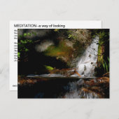 CASCADE. POOL. HERFSTEN. Meditatie-een manier om t Briefkaart (Voorkant / Achterkant)