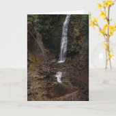 Cascade, Psaume 41 (42) Carte de voeux (Fleur jaune)