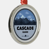 Cascade Range Camping Metalen Ornament (Rechts)