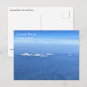 Cascade Range, carte postale de l'Oregon central (Devant / Derrière)