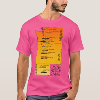 Cascade Range - Mt Baker Glacier Peak Mt Rainier M T-shirt