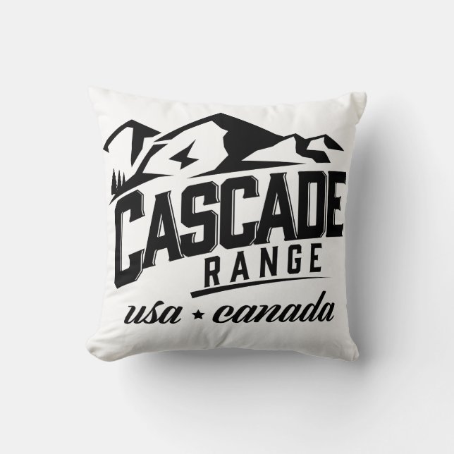 Cascade Range USA Canada logo. Kussen (Voorkant)