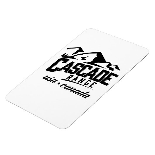 Cascade Range USA Canada logo. Magneet (Linkerzijde)