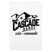 Cascade Range USA Canada logo. Magneet (Verticaal)
