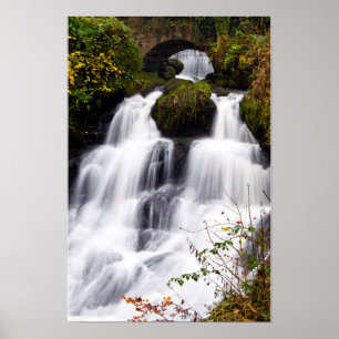 Cascade Rouken Glen, Glasgow, Ecosse Poster