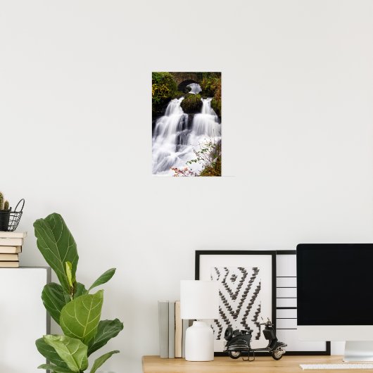 Cascade Rouken Glen, Glasgow, Ecosse Poster (Bureau à domicile)