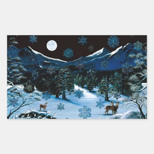 Cascade Snowflake Sticker (Voorkant)