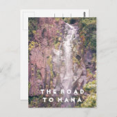 Cascade sur la route de Hana | Carte postale (Devant / Derrière)
