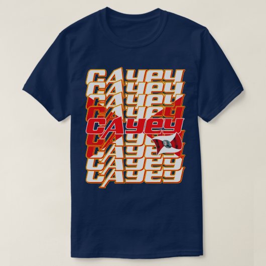 Cascade-tekst T-shirt (Design voorkant)