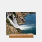Cascade turque Duden avec mer Méditerranée (Recto)