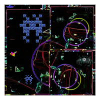 Cascade van elektronische spellen