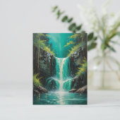 Cascade van sereniteit briefkaart (Staand voorkant)