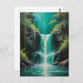 Cascade van sereniteit briefkaart (Voorkant / Achterkant)