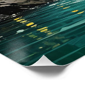 Cascade van sereniteit perfect poster (Hoek)