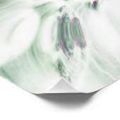 Cascade violette Océan Poster parfait (Coin)