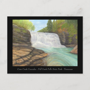 Cascades de Cane Creek - Carte d'art des Appalache