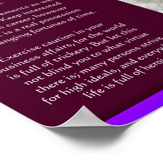 Cascades DESIDERATA Affiches 10 (Coin)