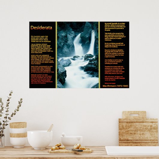 Cascades DESIDERATA Affiches orange 11 (Cuisine)