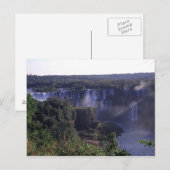Cascades d'Iguacu, Brésil et Argentine, Carte post (Devant / Derrière)