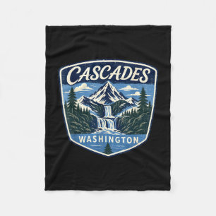 Cascades washington bergwaterval natuur fleece deken