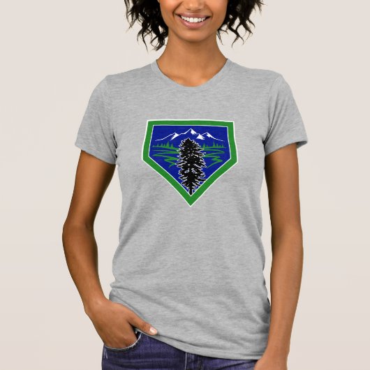 Cascadia Baseball Diamond Logo T-shirt (Voorkant)