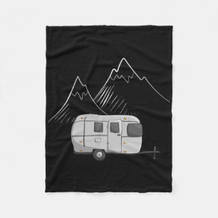 Cascadian Designs Dames Airstream Camping Trailer Fleece Deken