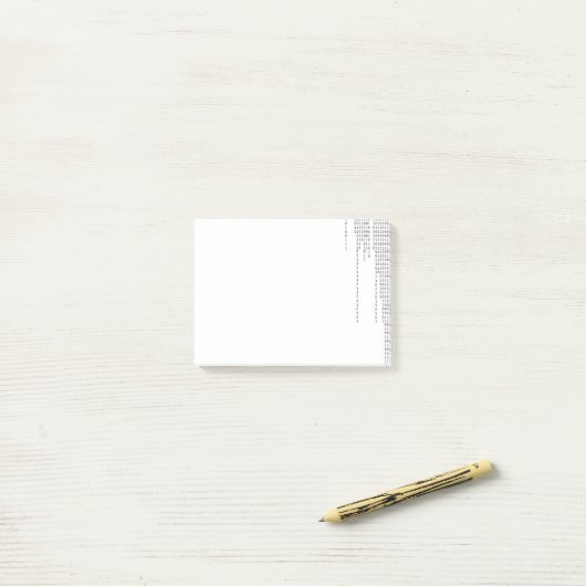 Cascading Binary Post-it® Notes (Op bureau)