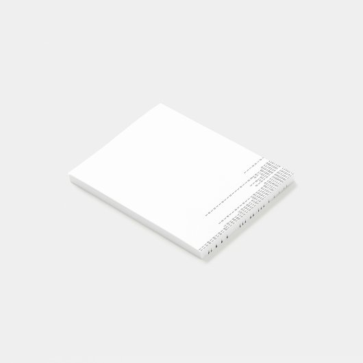 Cascading Binary Post-it® Notes (Schuin)