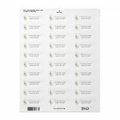 Cascading Calla Retouradreslabel Etiket (Full Sheet)
