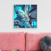 Cascading Dreams 1 Canvas Afdruk (Insitu (Woonkamer))