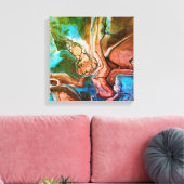 Cascading Dreams 2 Canvas Afdruk (Insitu (Woonkamer))