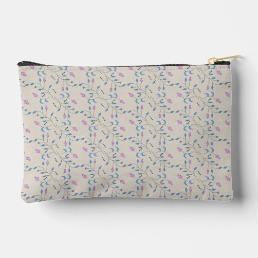 Cascading Flowers Blauw en Roze Etui (Achterkant)