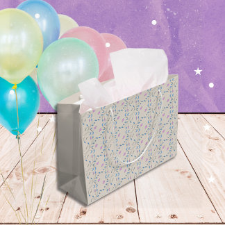 Cascading Flowers Blauw en Roze Groot Cadeauzakje