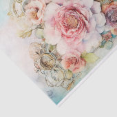 Cascading Flowers Mixed Media Tissuepapier (Detail)