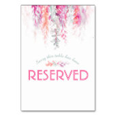 Cascading Flowers roze koraal waterverf gereservee Kaart (Achterkant)