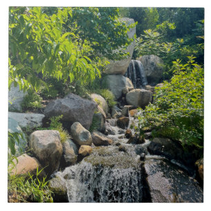Cascading Forest waterval bosgroen Tegeltje