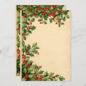 Cascading Holly Bovenrand Kaart (Voorkant / Achterkant)