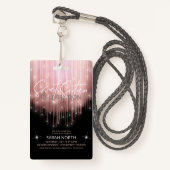 Cascading Lights 16 Roos Gold ID790 Badge (Voorkant met draagriem)