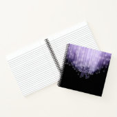Cascading Lights Monogram Violet ID789 Notitieboek (Binnen)