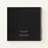 Cascading Lights Monogram Violet ID789 Notitieboek (Achterkant)