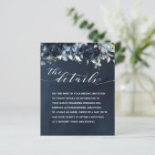 Cascading Peonies Weddenschap Details (Staand voorkant)