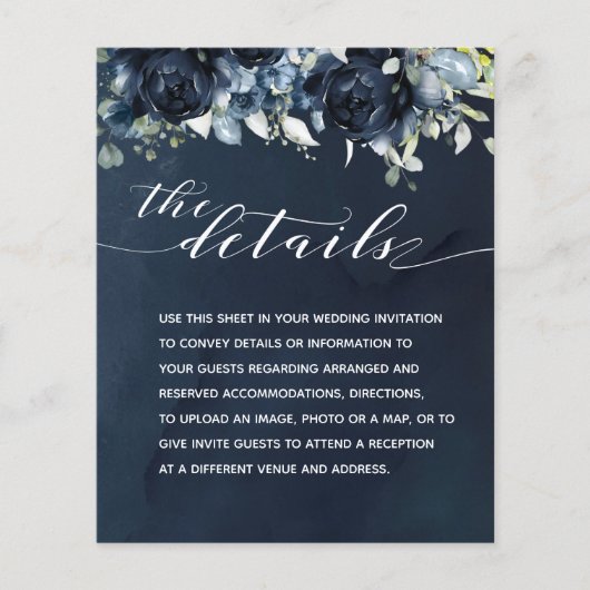 Cascading Peonies Weddenschap Details (Voorkant)