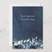 Cascading Peonies Wedding 2 Kaart (Achterkant)