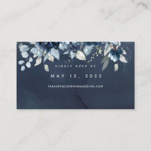 Cascading Rozen Weddenschap Online RSVP-kaart Visitekaartje